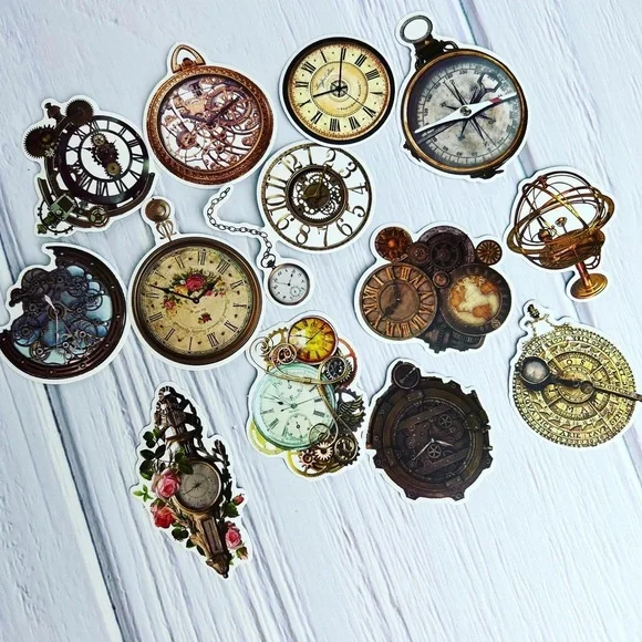 Old World Charm, Ornate Decor, Flowers, Books, Cherubs, And More, 50 Stickers - Picture 6 of 15